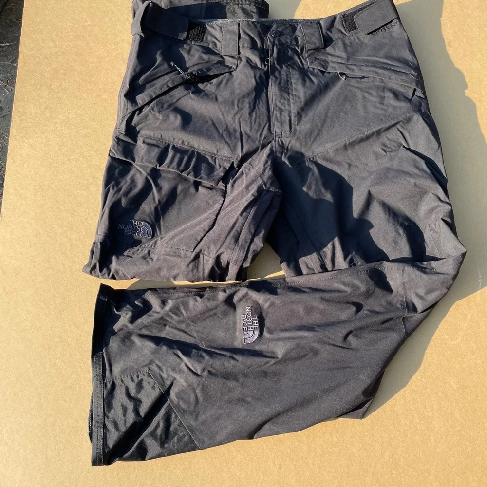 The North Face Snow Pants Mens L Black Pre-owned Excellent DryVent Ski Cargo